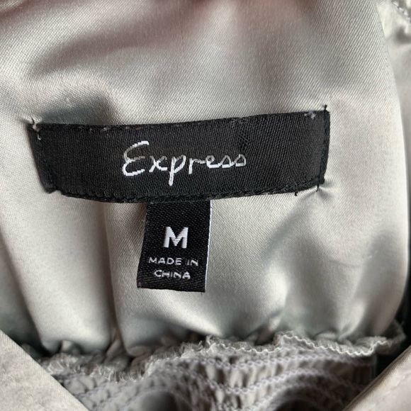 Express Silver Sequin Tank Top - Picture 5 of 7